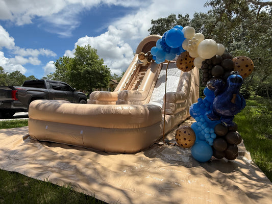 16ft  Beige Water or Dry Slide