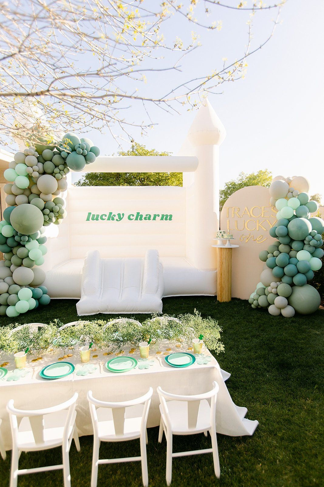 13 X 13 White Bounce House