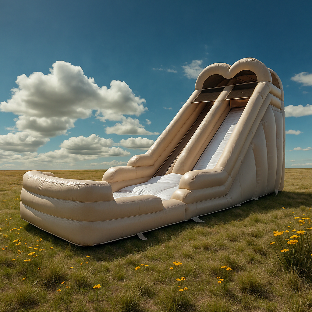 16ft Beige Water or Dry Slide