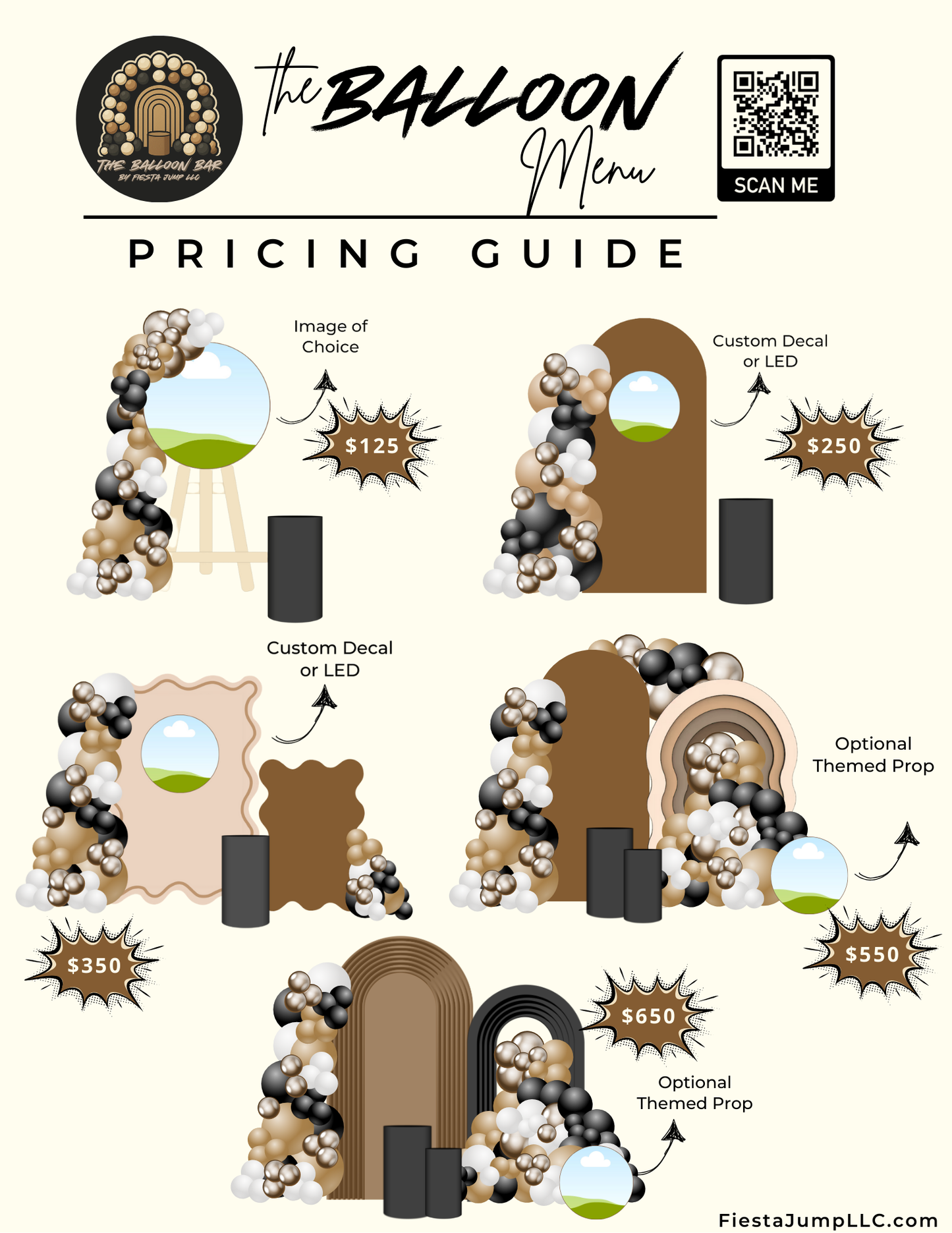 Fiesta Event Decor β Balloon Menu