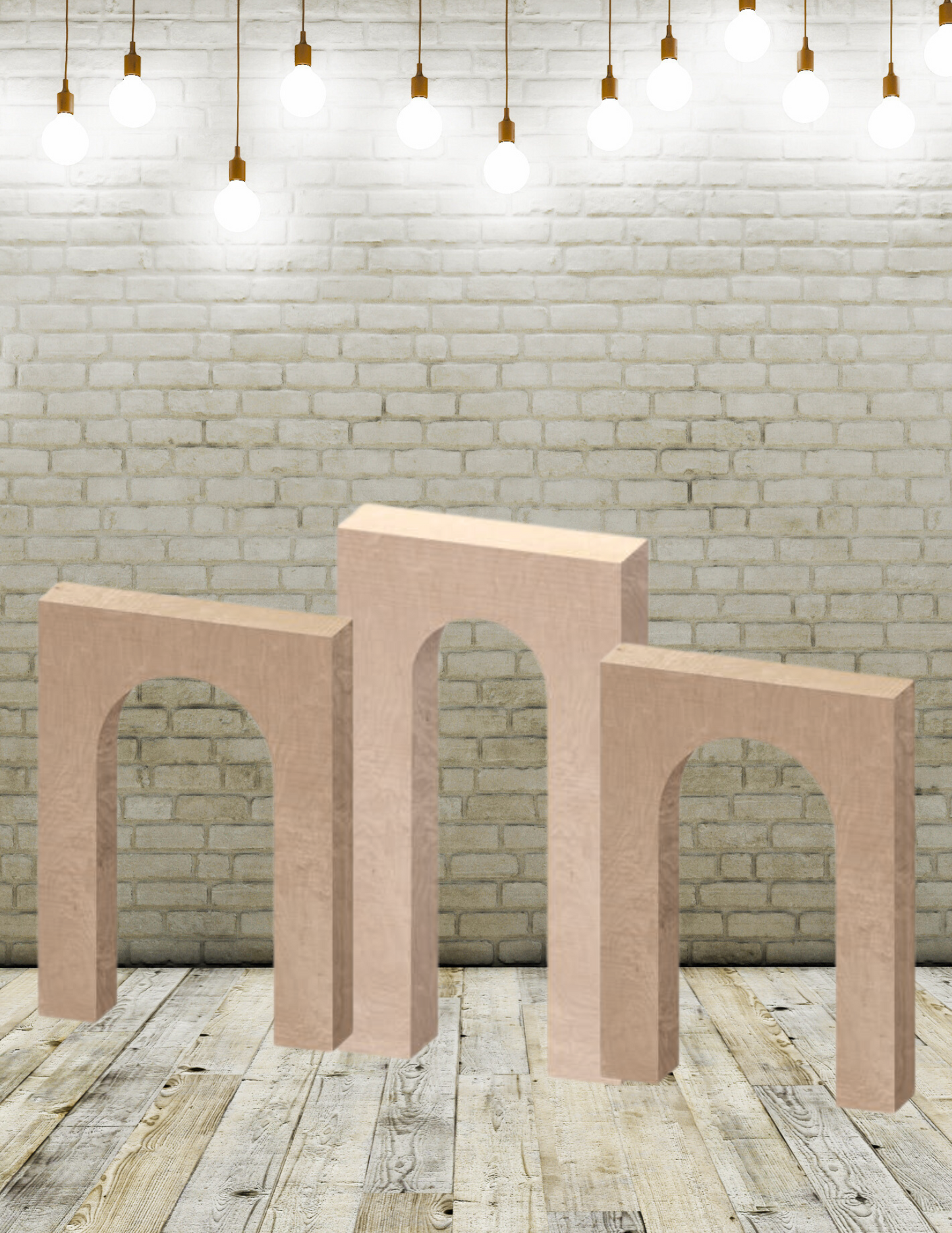 3D Rectangular Arch Backdrop Set