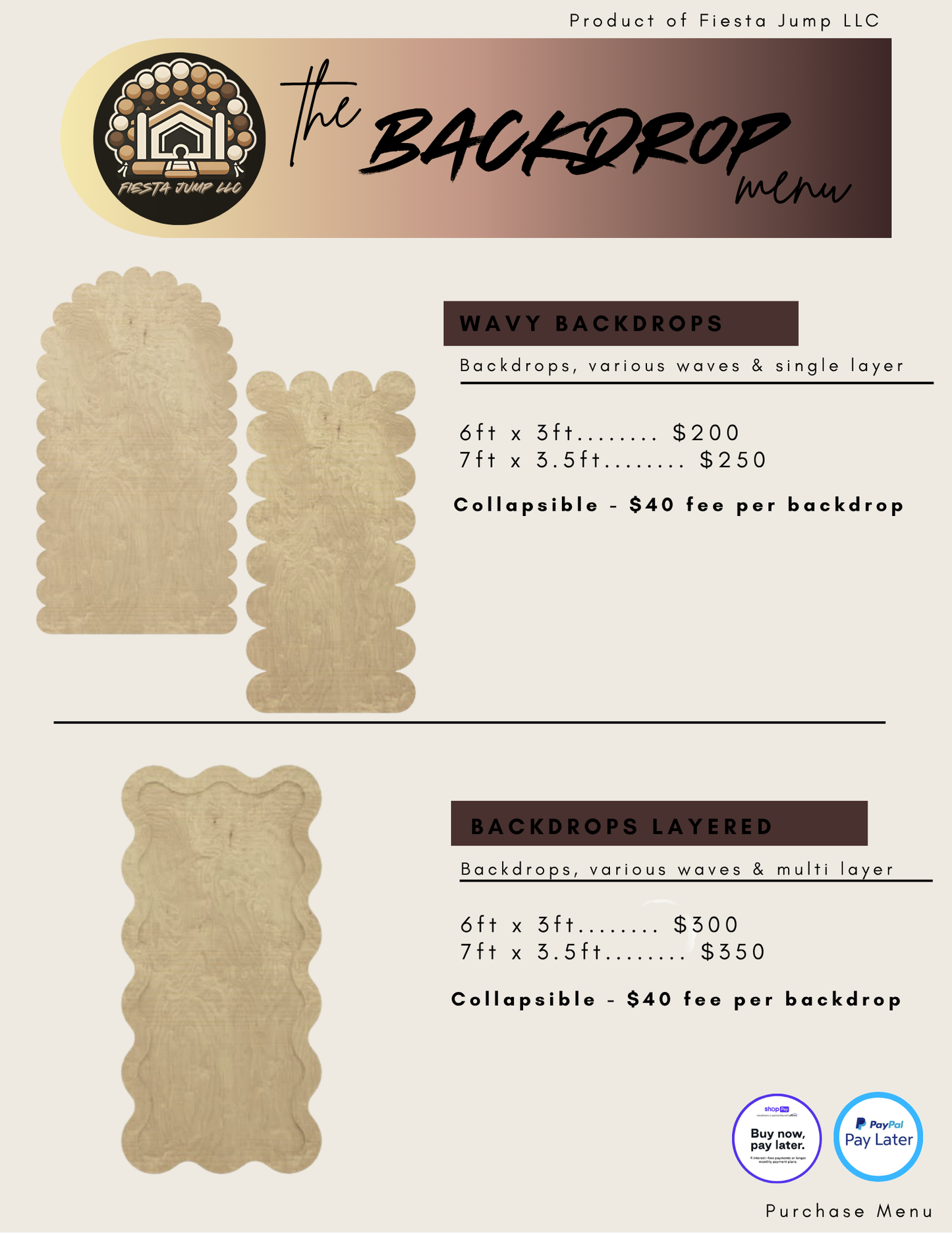 Wavy Backdrops - Layered