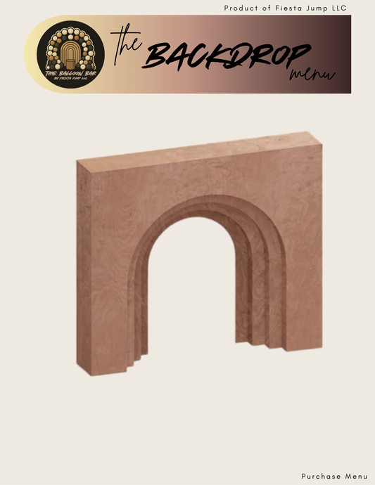 3D Square Arch Backdrop